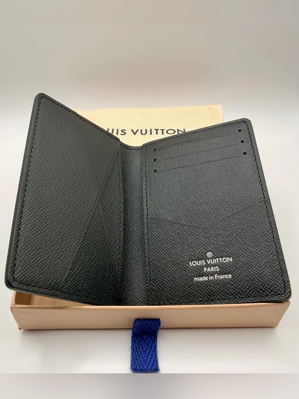 Louis Vuitton Monogram Eclipse Pocket Organizer — Black/Gray